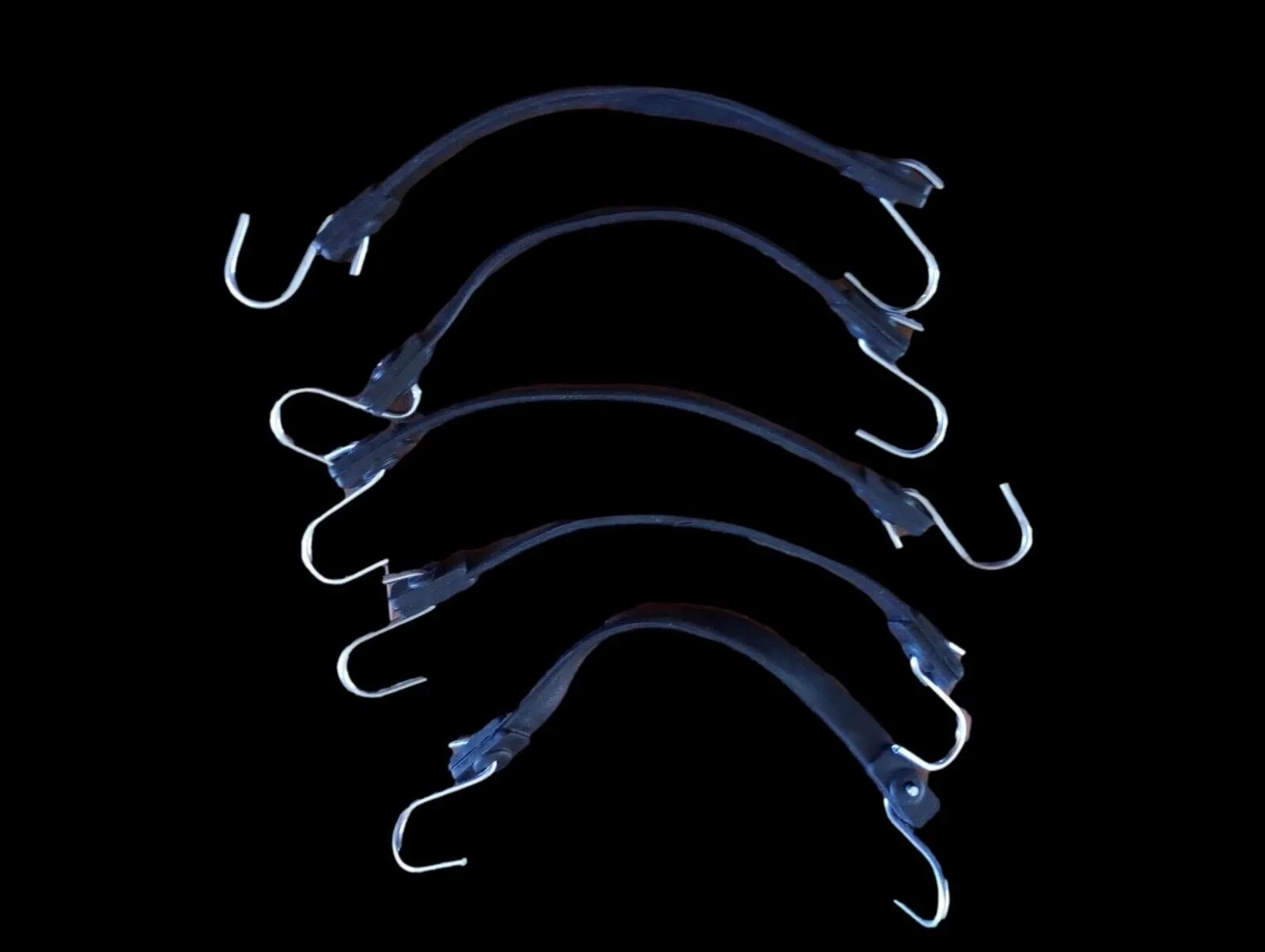 10 Pack 10" Heavy Duty Rubber Bungee Cords Tie Down Tarp Straps
