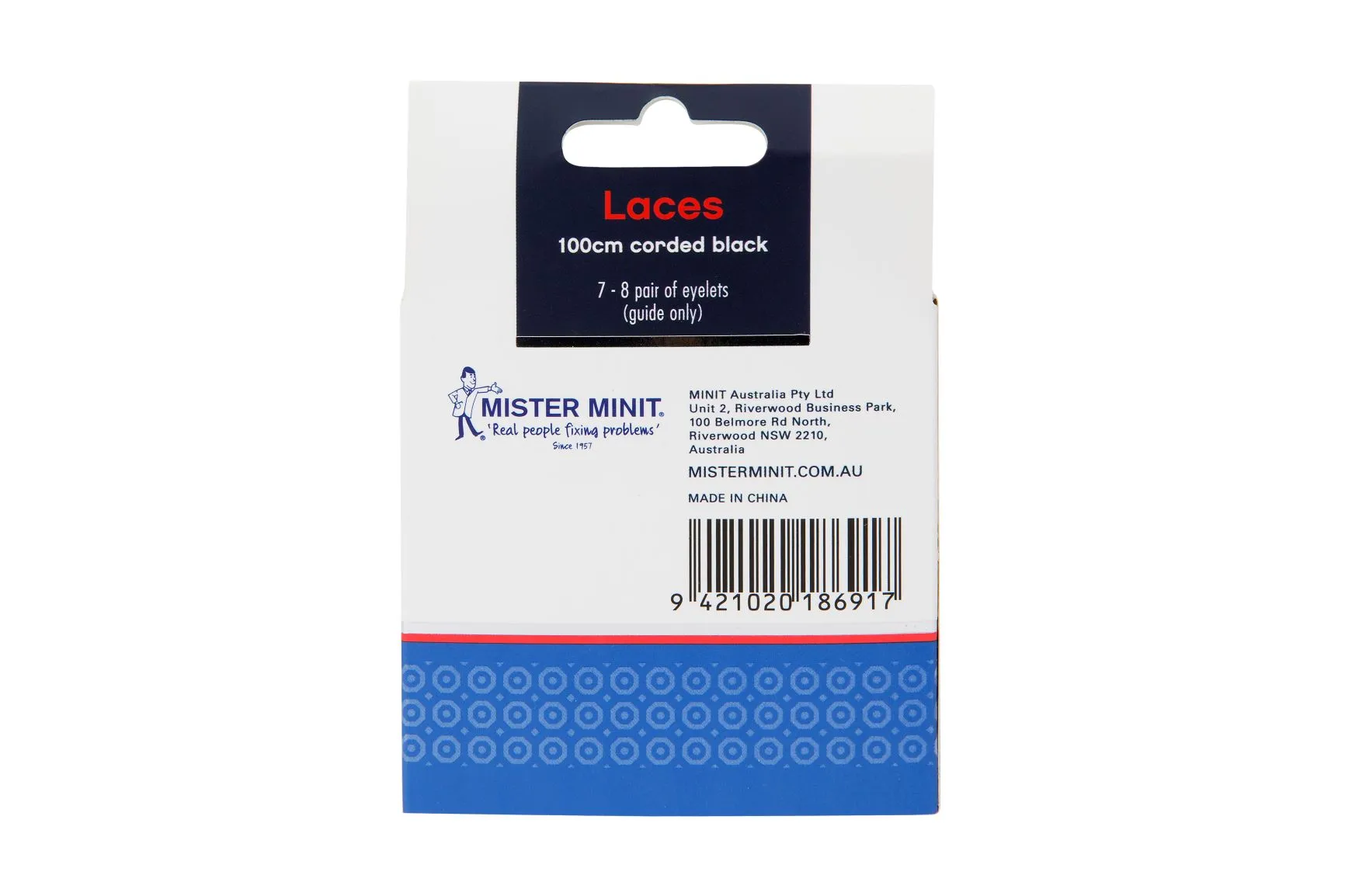 100cm Corded Black Laces