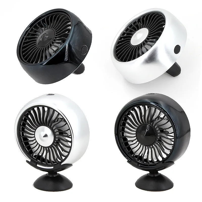 12V Electric Car Fan 360 Degree Rotatable Car Auto Cooling Air