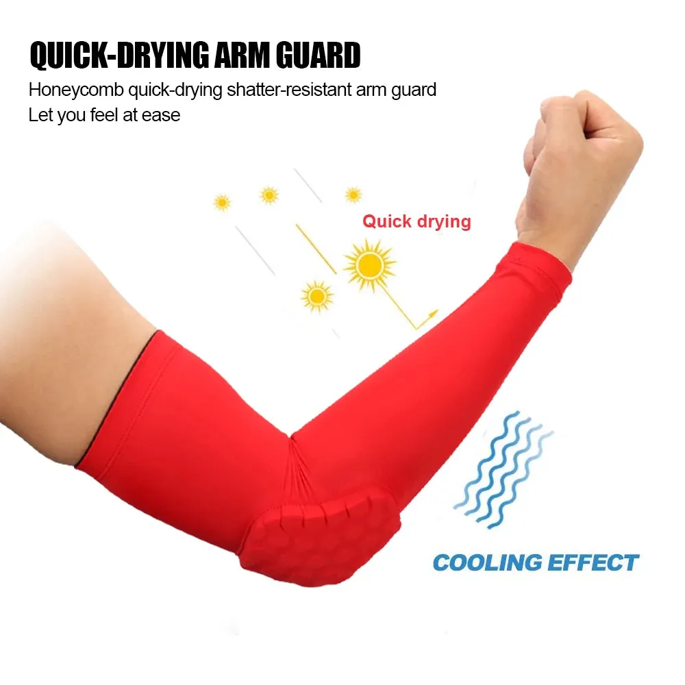 1pc arm sleeve armband elbow support Basketball Arm Sleeve Breathable Football Safety Sport Elbow Pad brace protector