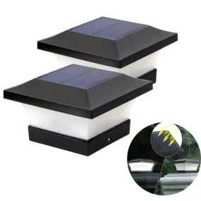 1pc/2pcs/4pcs Solar Light Fence Light IP65 Outdoor Solar Lamp For Garden Decoration Gate Fence Wall Courtyard Cottage Solar Lamp