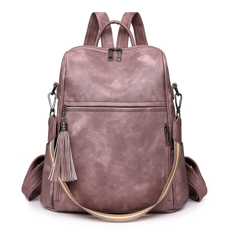 2025 2025 spring women's backpack New new retro casual backpack multi-functional large-capacity shoulder messenger bag