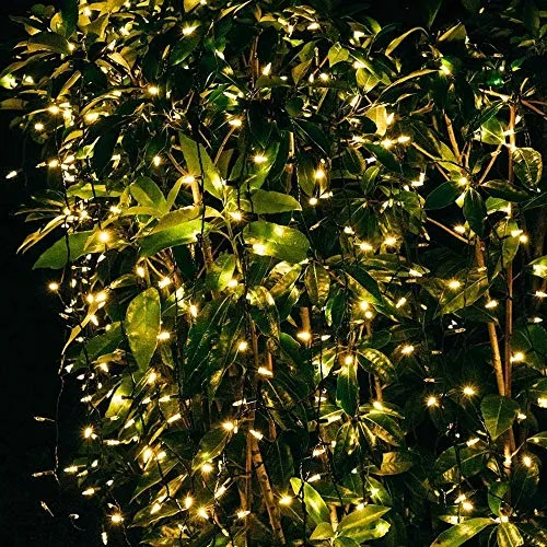 300 LED Christmas Mini String Lights - 99ft - Fairy Lights with Safe Adapter - Warm White