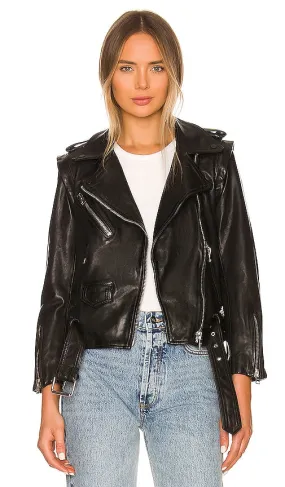 ALLSAINTS Morgan Biker Jacket in Black