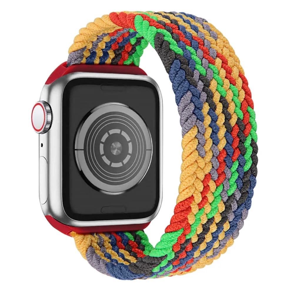 Apple Watch (45mm) elastic watch strap - Colorful Green / Size: M