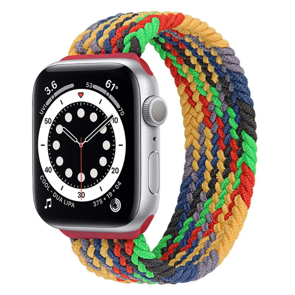 Apple Watch (45mm) elastic watch strap - Colorful Green / Size: M