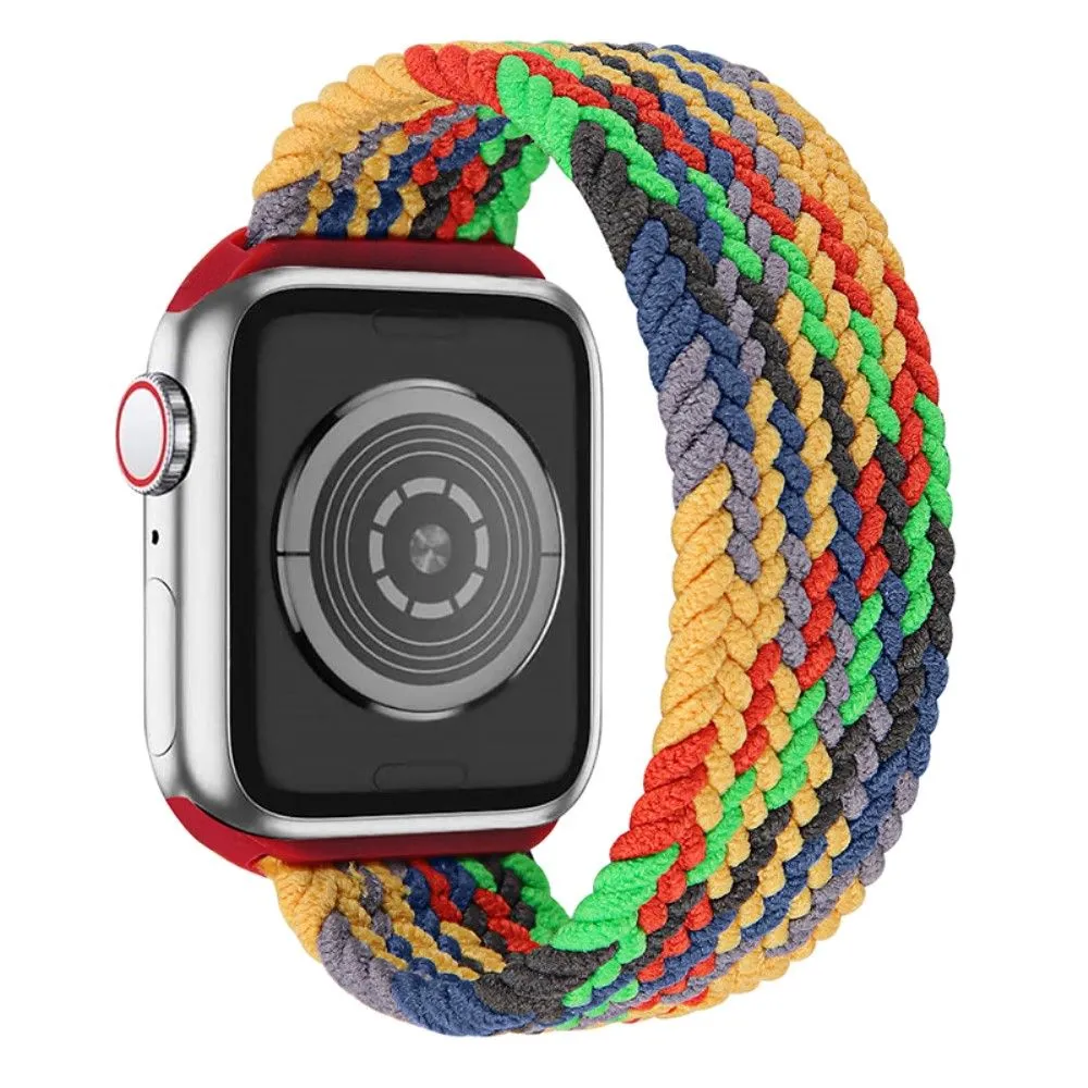 Apple Watch (45mm) elastic watch strap - Colorful Green / Size: M