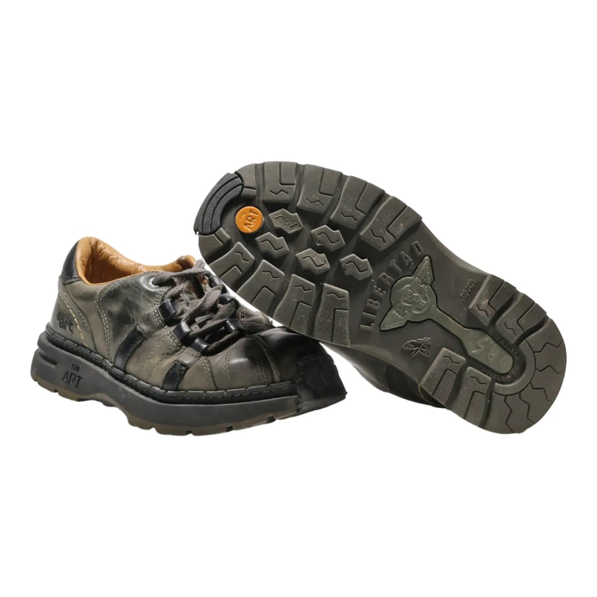 ART Hiking Boots Grey Leather Mens UK 6