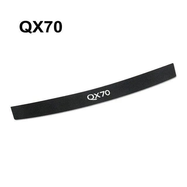 Auto Trunk Carbon Fiber Protector Car Rear Bumper Stickers For Infiniti Q50 Q30 Q60 Q70 IPL QX50 QX30 QX60 QX70 QX80 Accessories