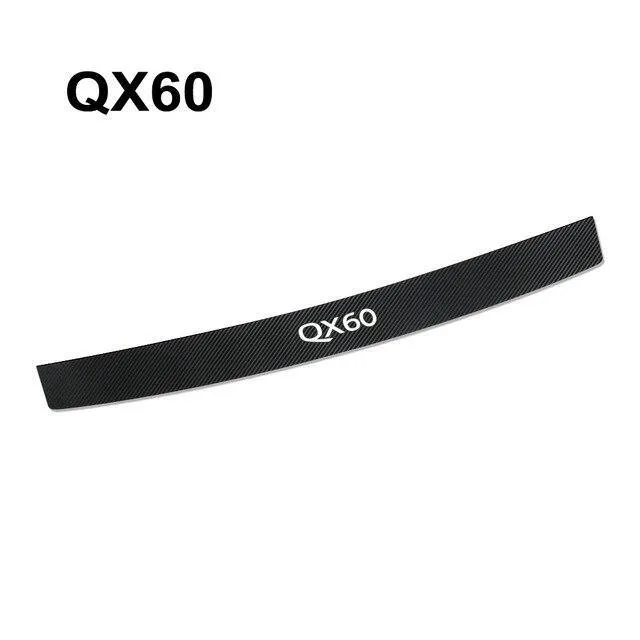 Auto Trunk Carbon Fiber Protector Car Rear Bumper Stickers For Infiniti Q50 Q30 Q60 Q70 IPL QX50 QX30 QX60 QX70 QX80 Accessories