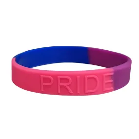 Bi Pride Bisexual Silicone Wristband