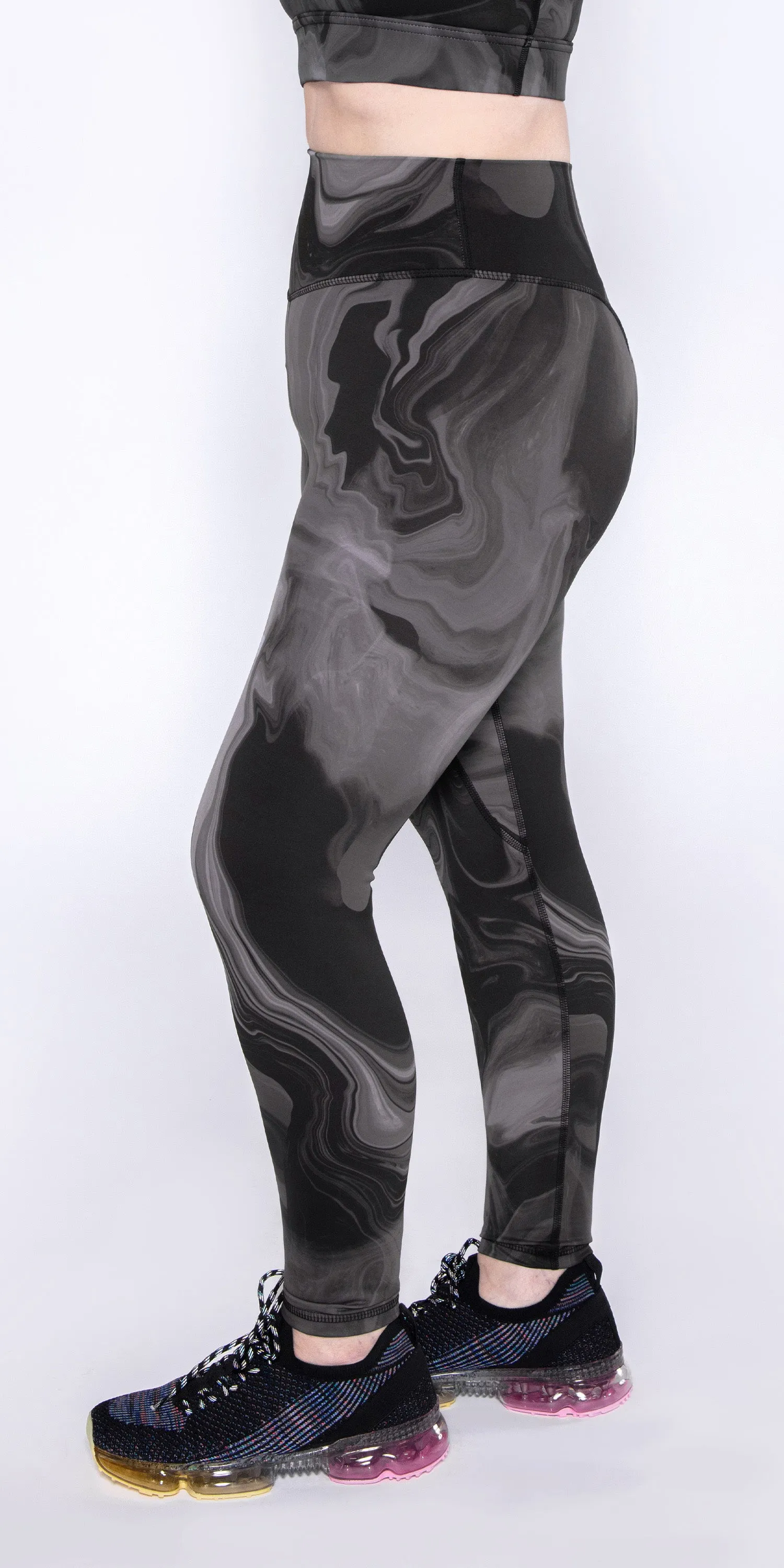 Black Marble - Contour Legging [Final Sale]