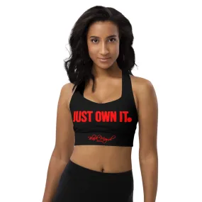 Black Mogul Just Own It Longline sports bra