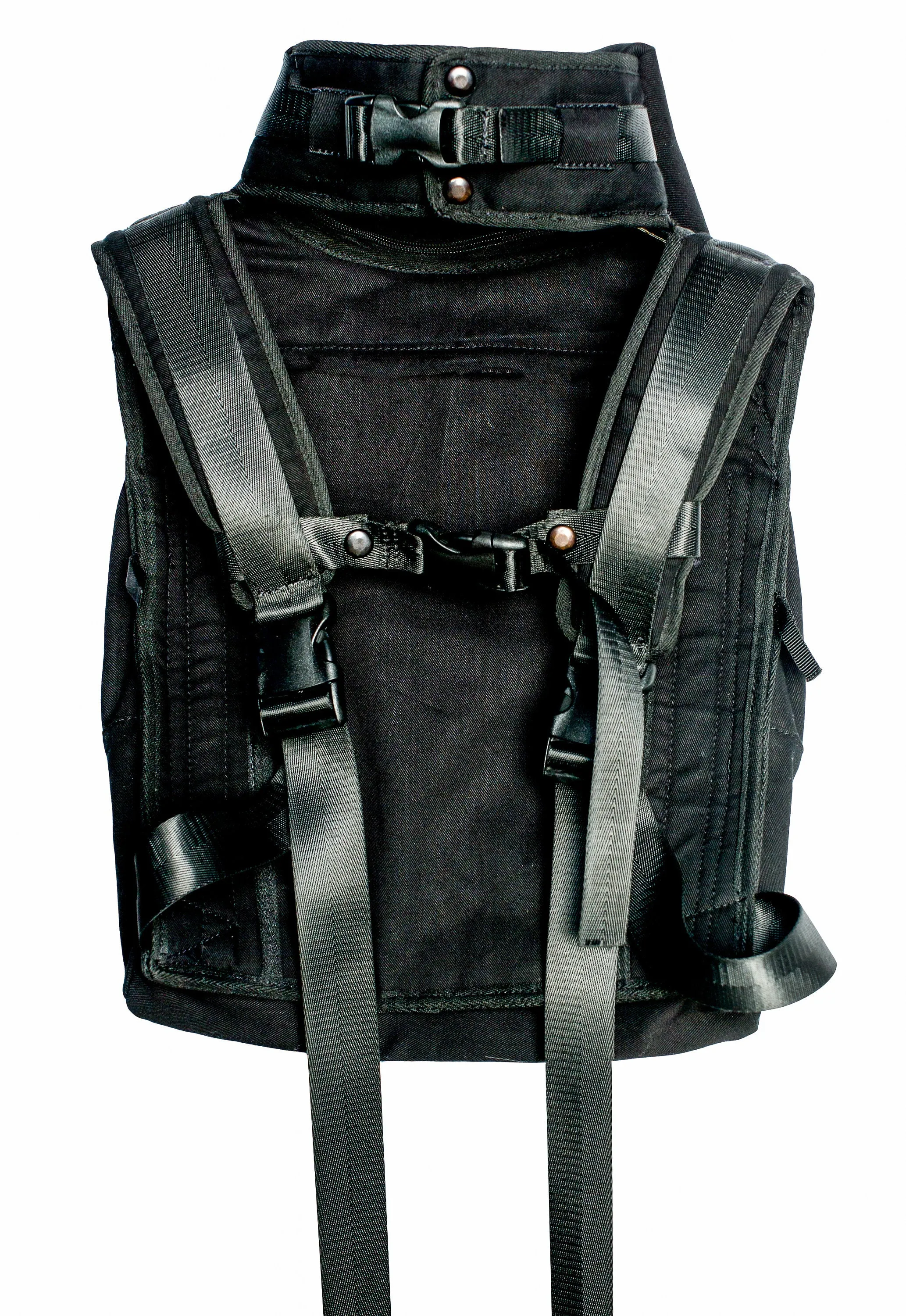 Blackout Backpack Tech Wear Essential with Hide A Way Hood