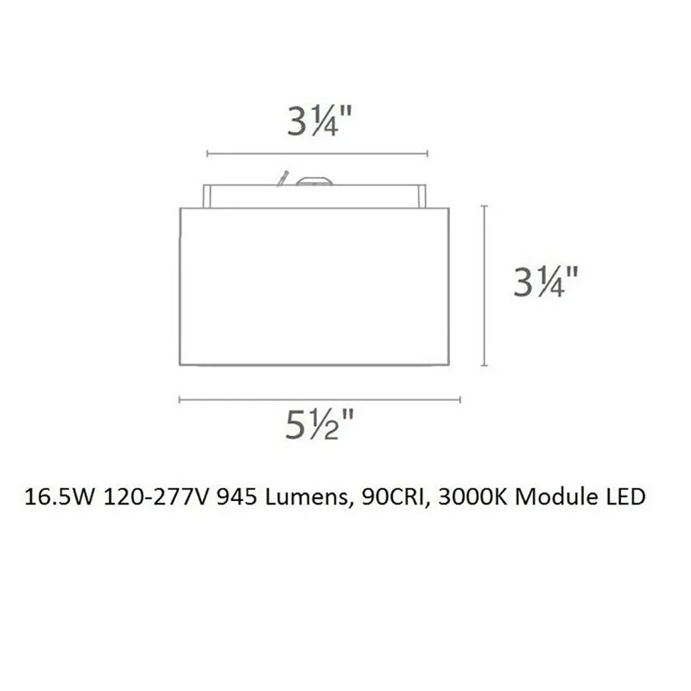 Bloc LED Outdoor Flush Mount
