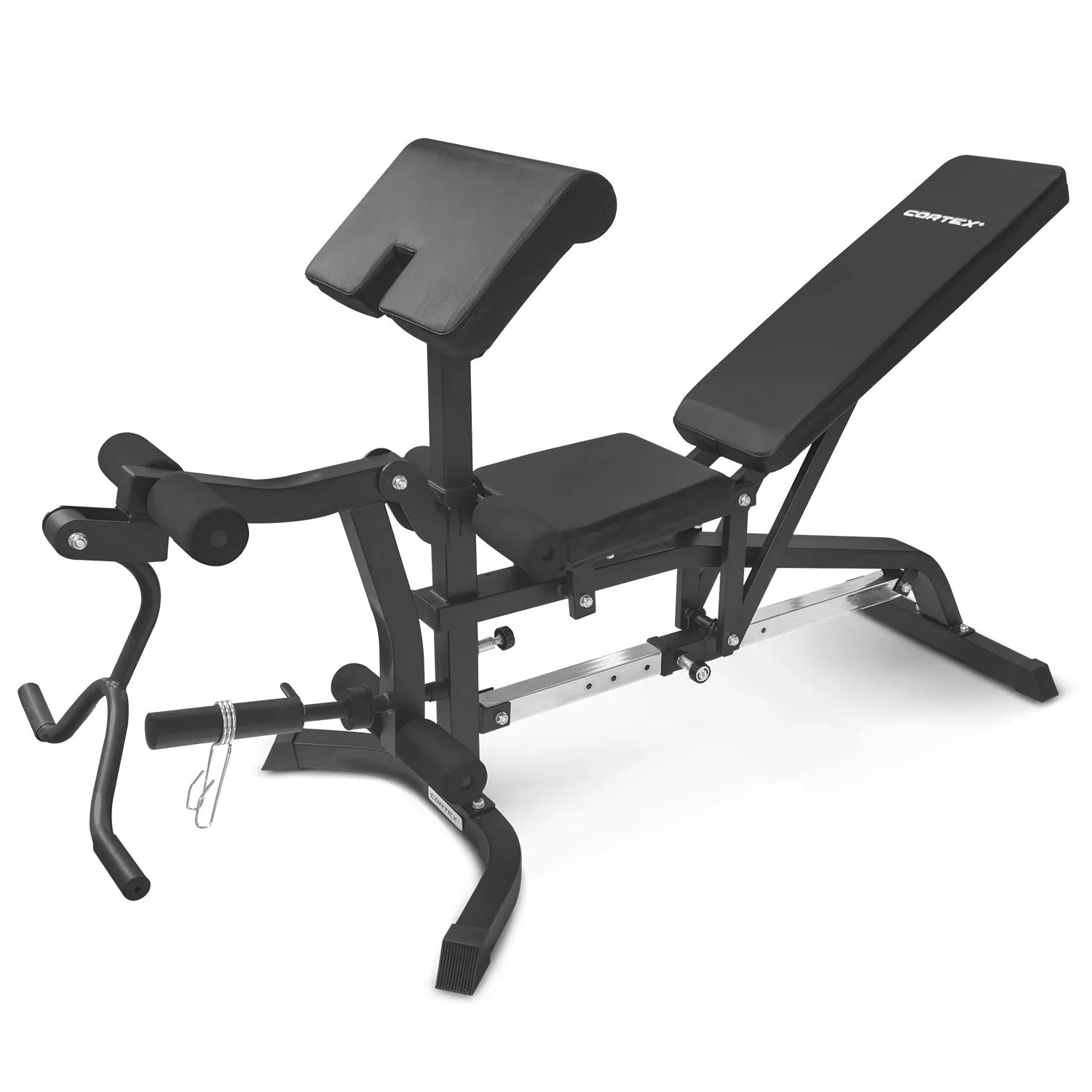 CORTEX BN-11 Exercise FID Bench   85kg Olympic Tri-Grip Weight Plate and Dumbbell Package