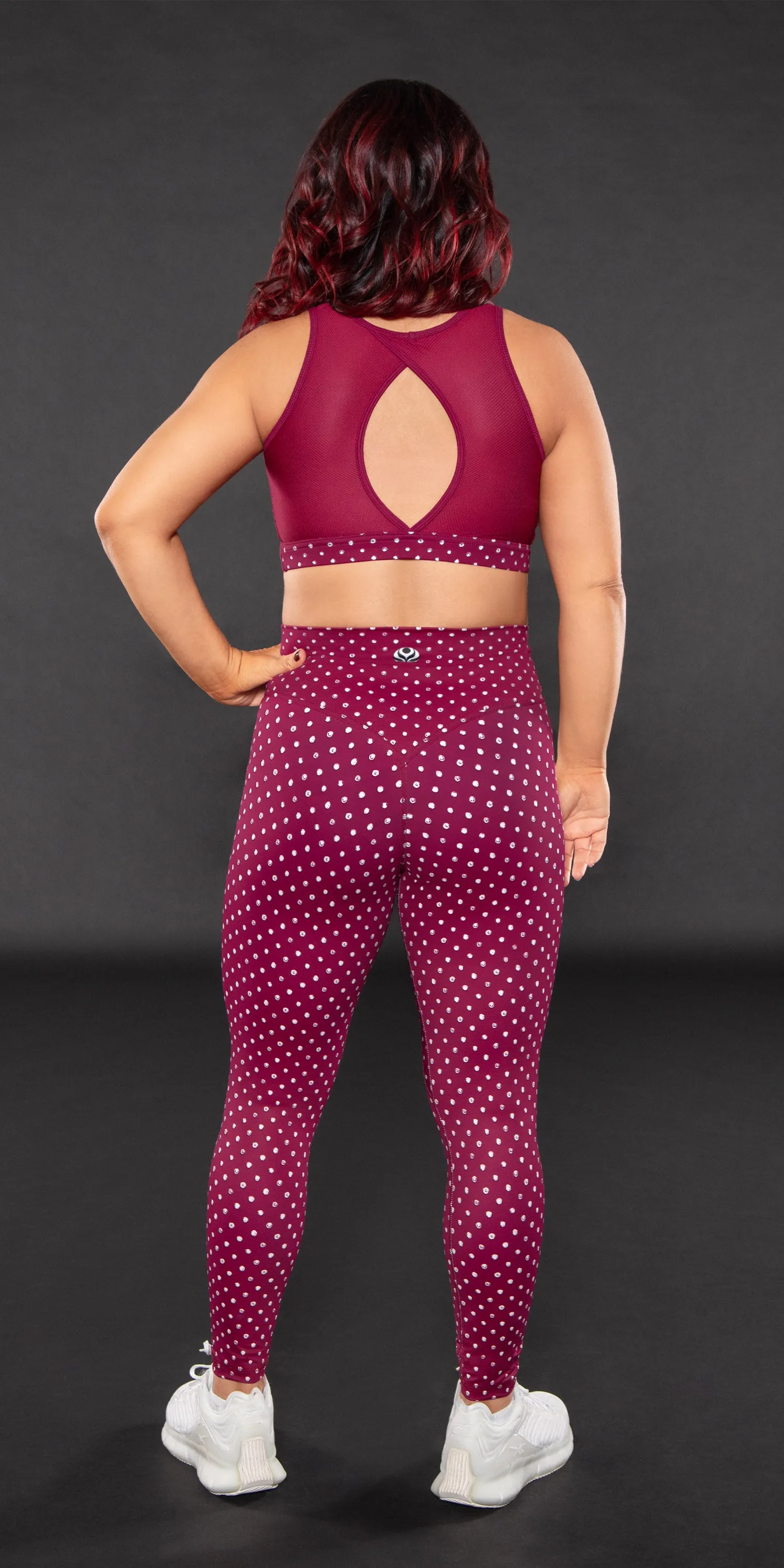 Cranberry Sugar - Crosswaist Legging