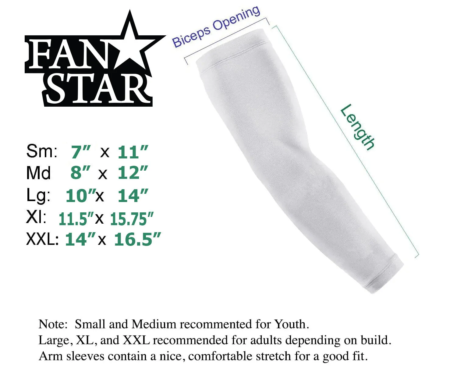 Custom Baseball Arm Sleeves With Names - Single or Pair