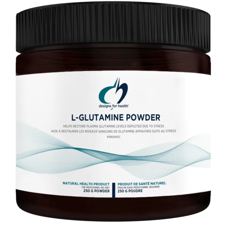 Designs for Health L-Glutamine 250 Grams Powder