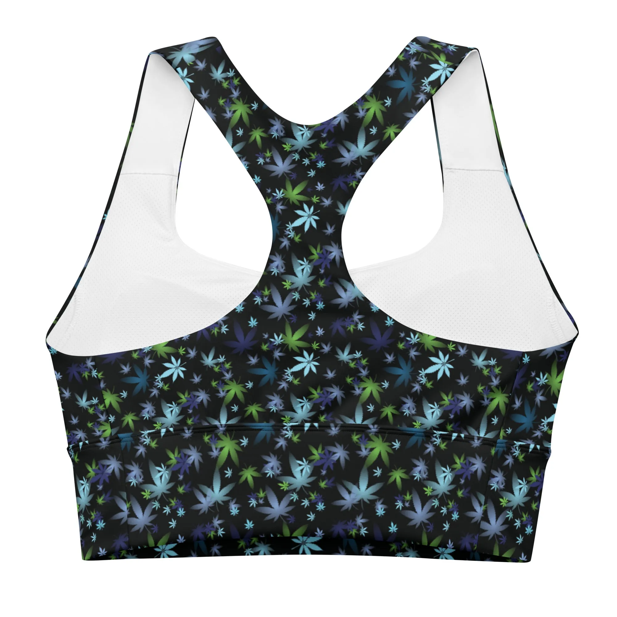 Floral Longline sports bra