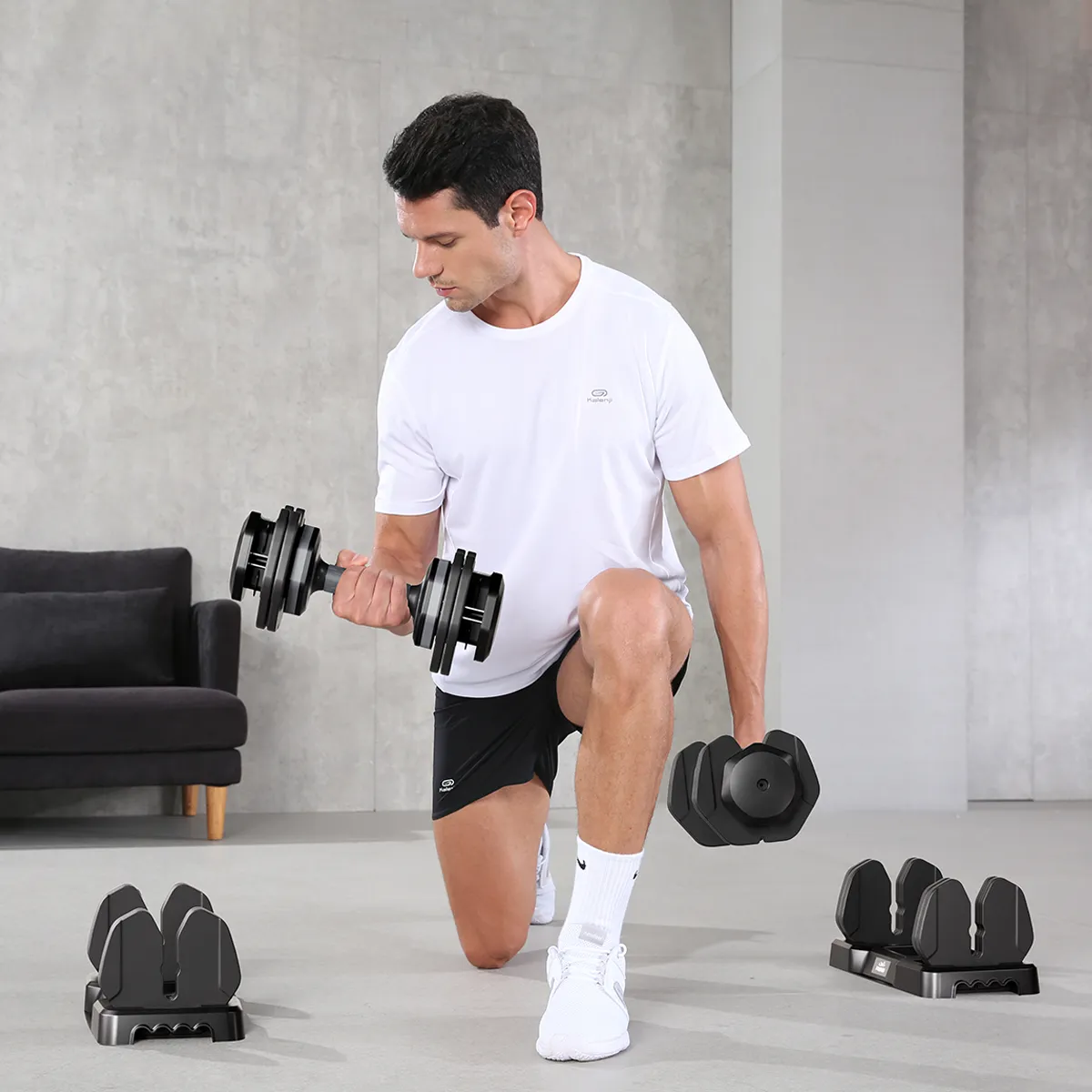 FLYBIRD Quick Adjustable Dumbbell Weight Set  | 25LBS