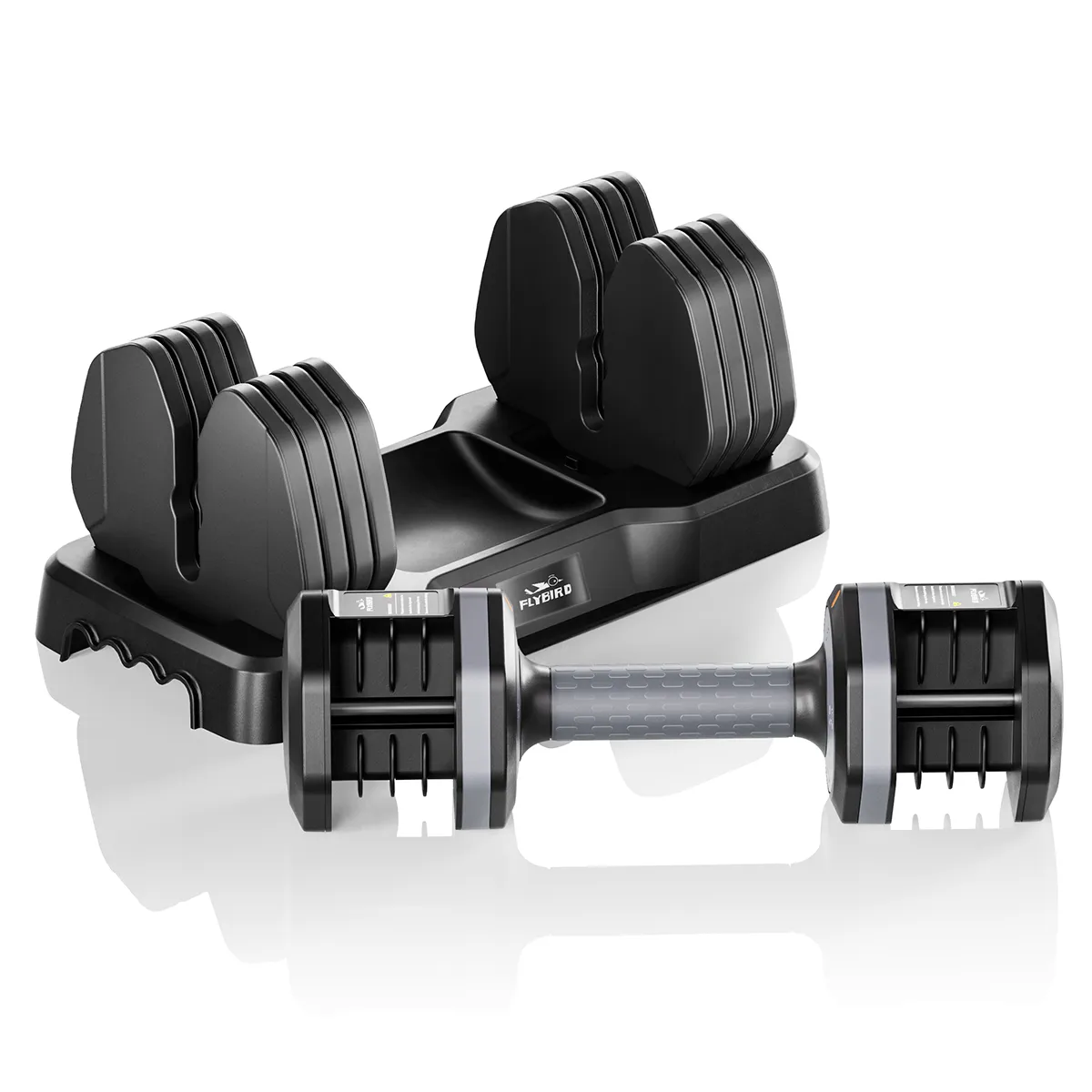 FLYBIRD Quick Adjustable Dumbbell Weight Set  | 25LBS
