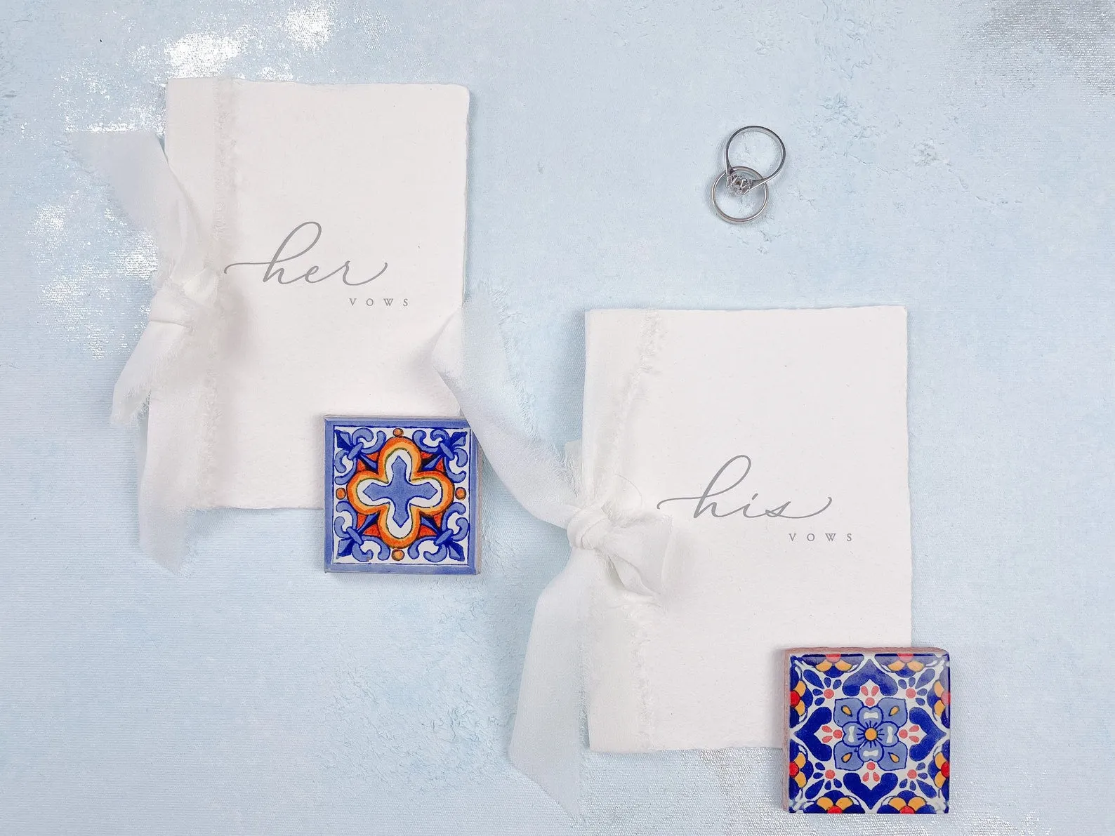Hand painted, rollable styling mat for wedding photography|baby blue