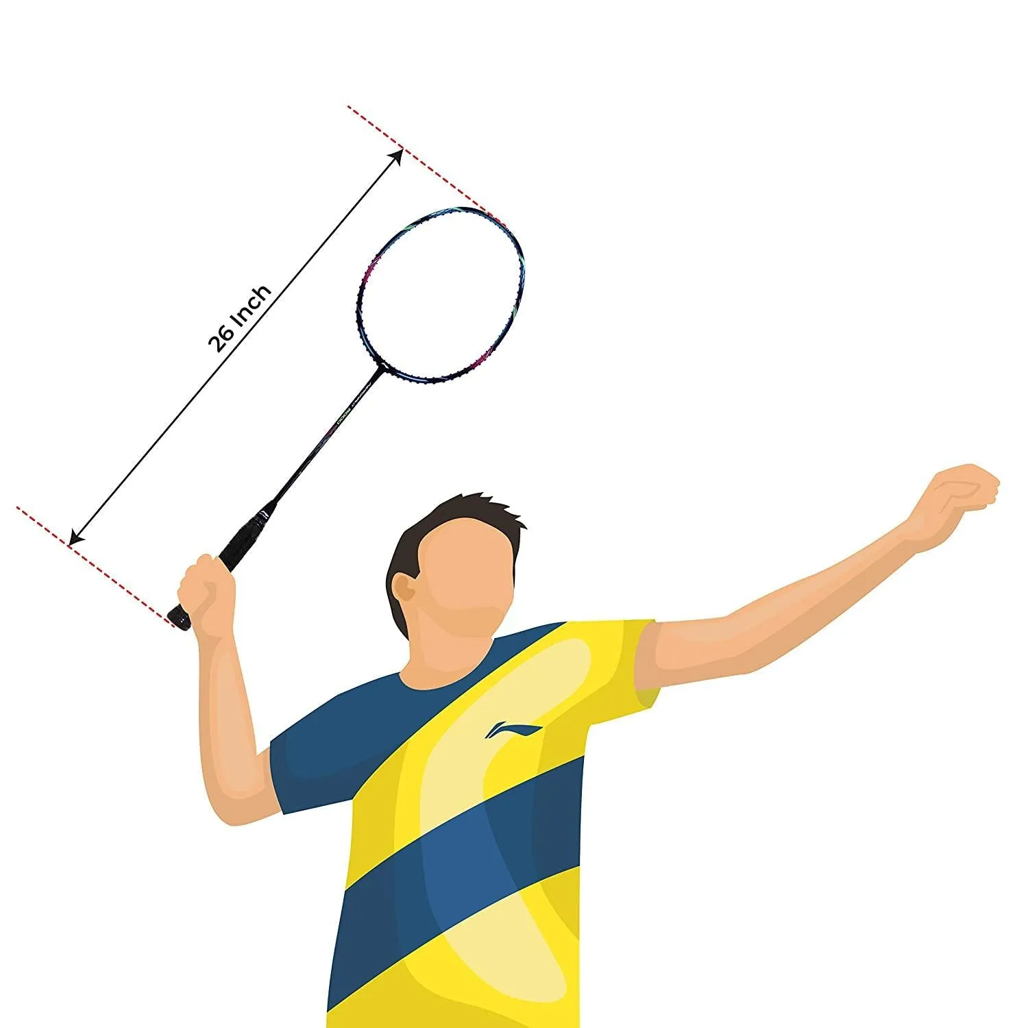 Li-Ning Aeronaut 5000 Badminton Racquet - Black/Blue