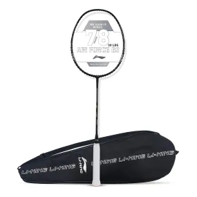 Li-Ning Air Force 78 G2 Carbon Fibre Badminton Racket with Free Full Cover Black/Silver