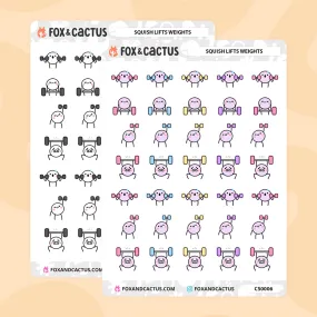 Lifting Squish Stickers