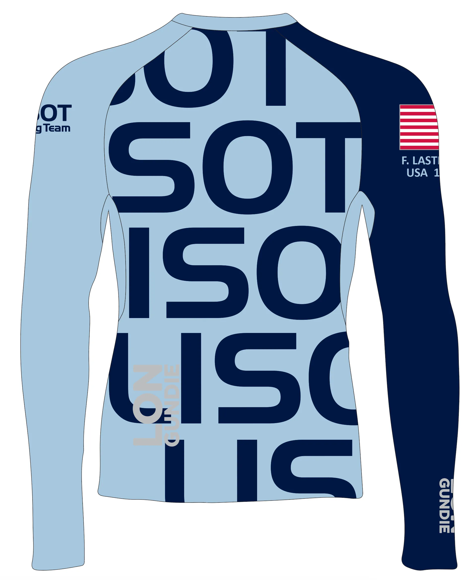 MEN RASH GUARD TOP LONG SLEEVE NAVY | LISOT | PSNLZ'D