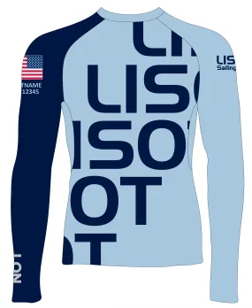 MEN RASH GUARD TOP LONG SLEEVE NAVY | LISOT | PSNLZ'D
