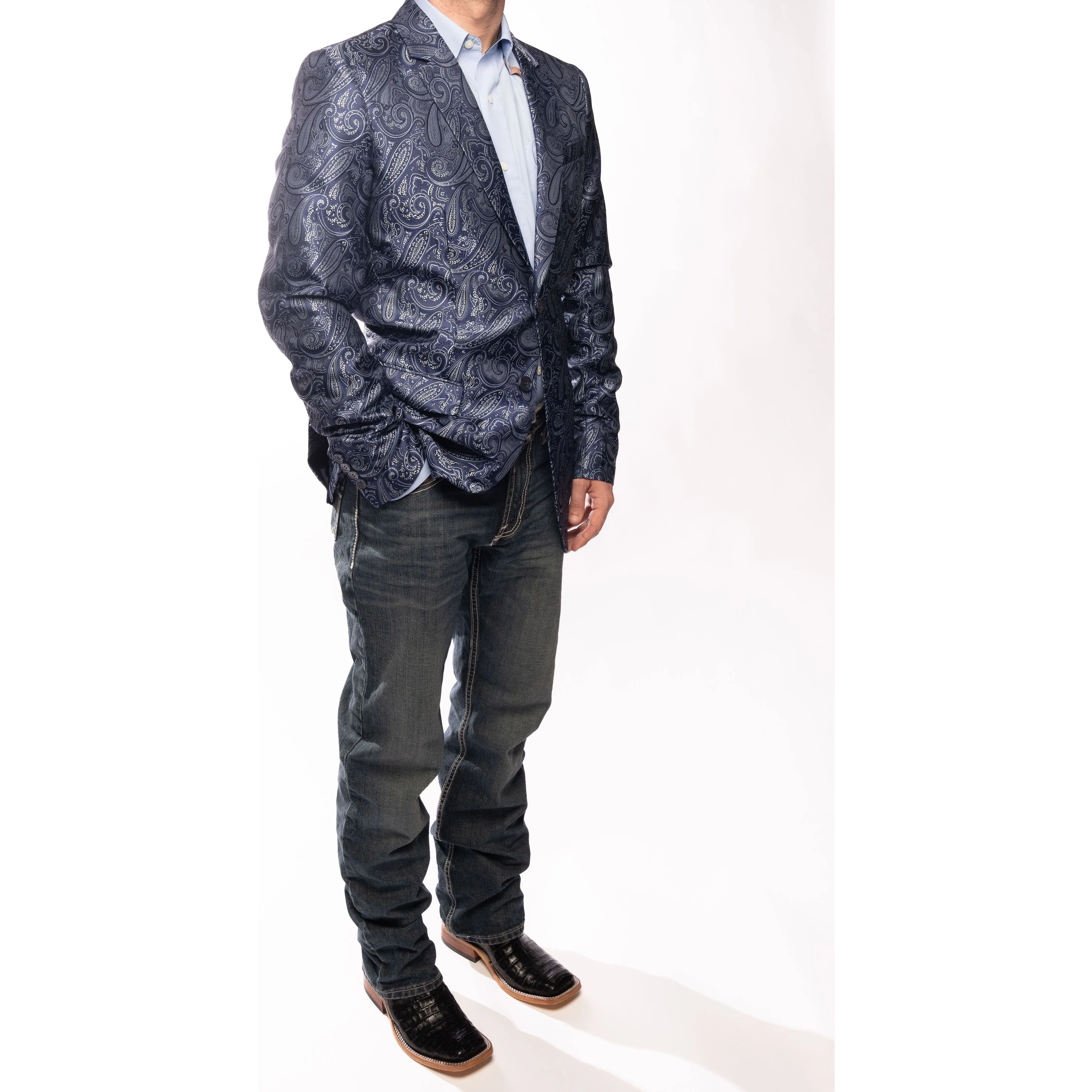Men's Rock & Roll Patterned Sports Coat BM96C06054