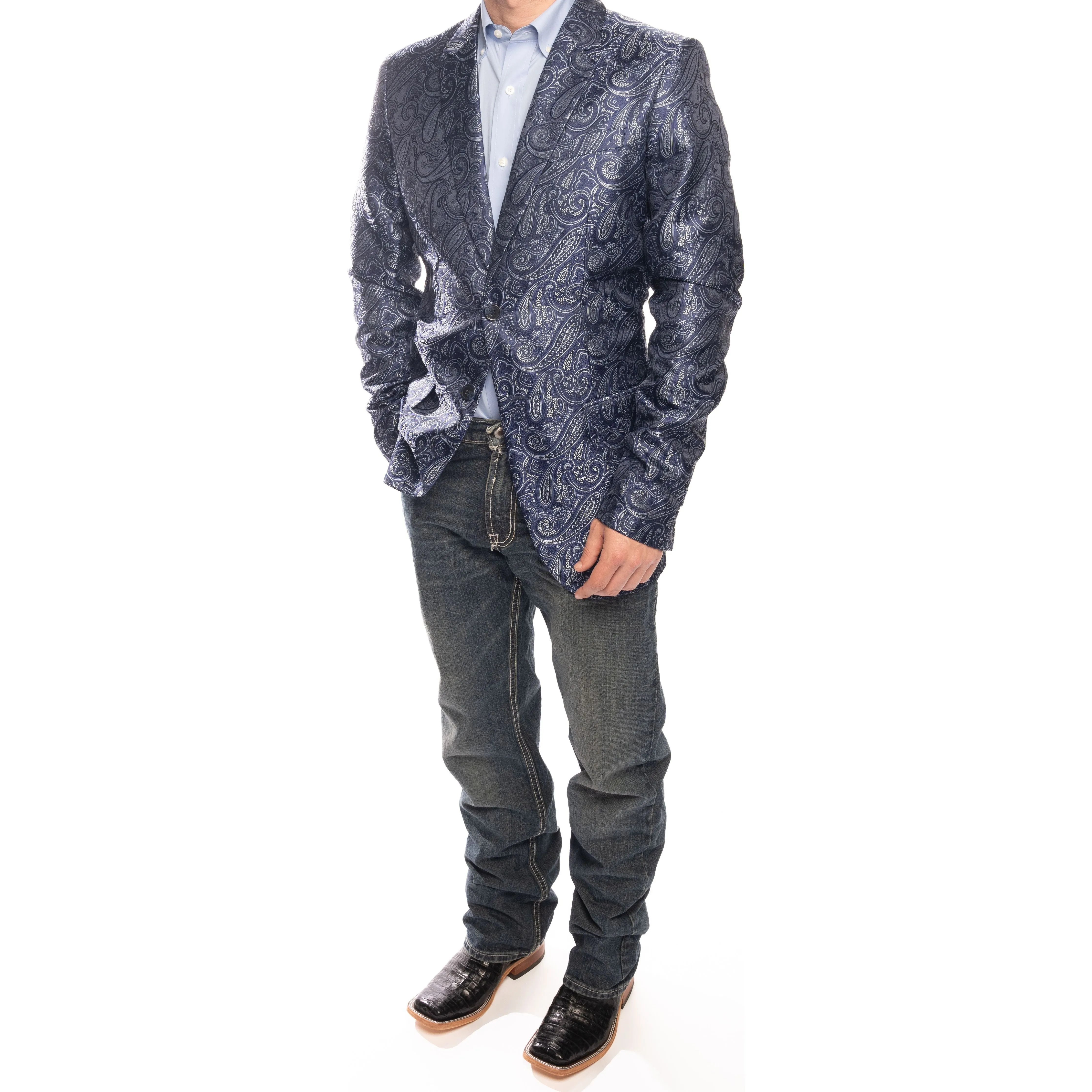 Men's Rock & Roll Patterned Sports Coat BM96C06054