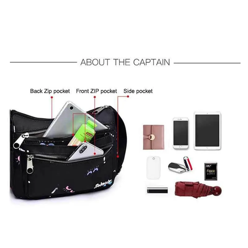 multi-layer large capacity high quality shopping shoulder bag