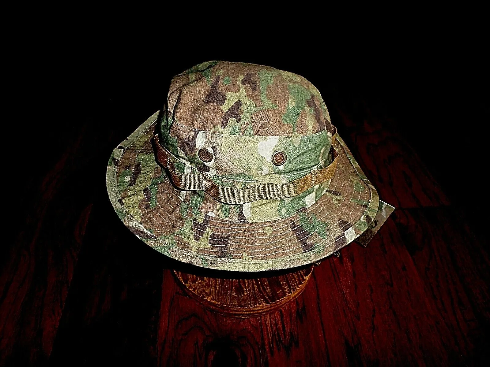 MULTICAM ARMY CAMOUFLAGE BOONIE HAT RIP STOP TYPE II HOT WEATHER HAT MEDIUM