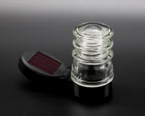 Multicolor Outdoor Solar Lamp Base for "Hemingray-9 and -10, Glass Insulators, Stake Light, Landscape Light, Industrial Lighting, Cyberpunk Lamp