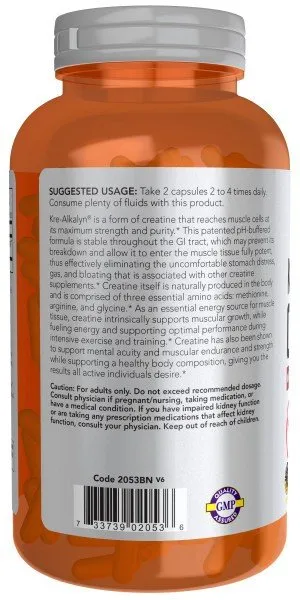 Now Foods Kre-Alkalyn Creatine 240 Capsule