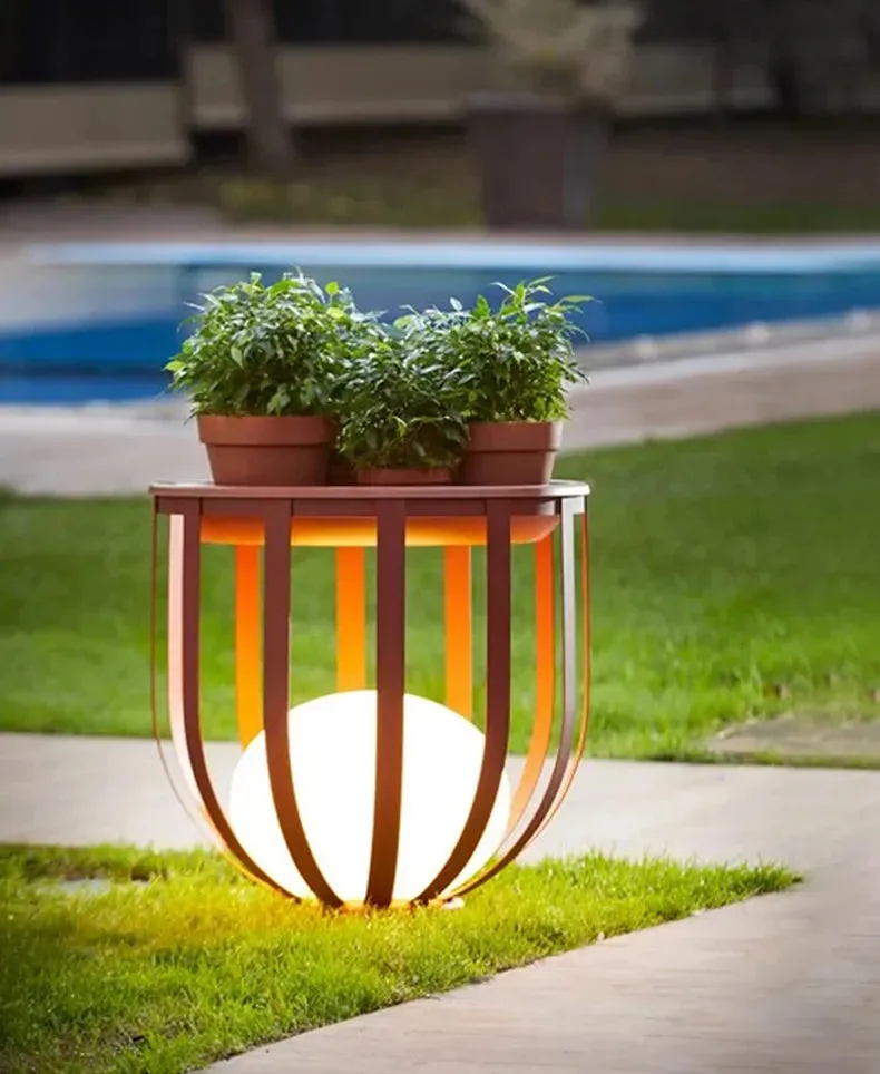 Outdoor Flower Pot Lamp