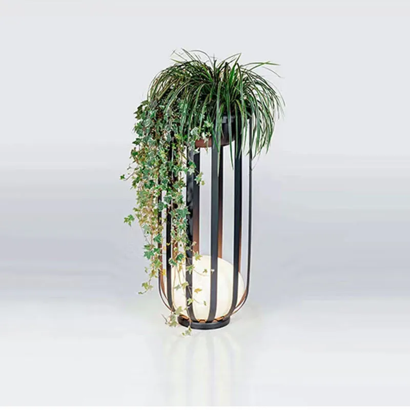 Outdoor Flower Pot Lamp