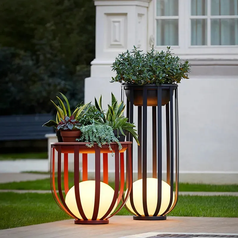 Outdoor Flower Pot Lamp