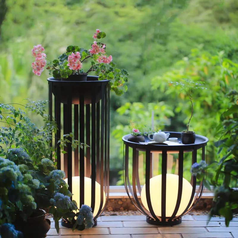 Outdoor Flower Pot Lamp