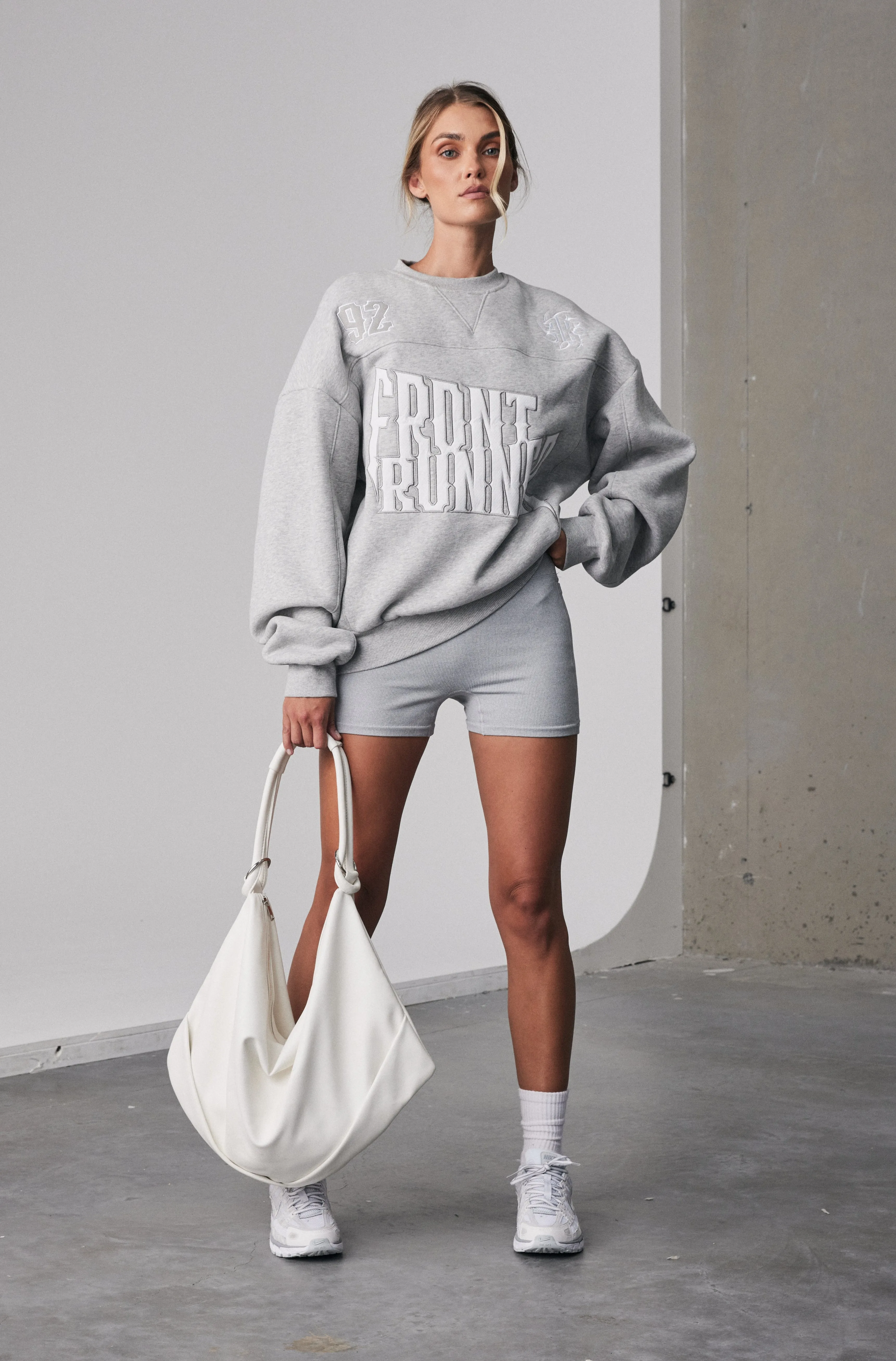 Pyro Crewneck - Grey Marle