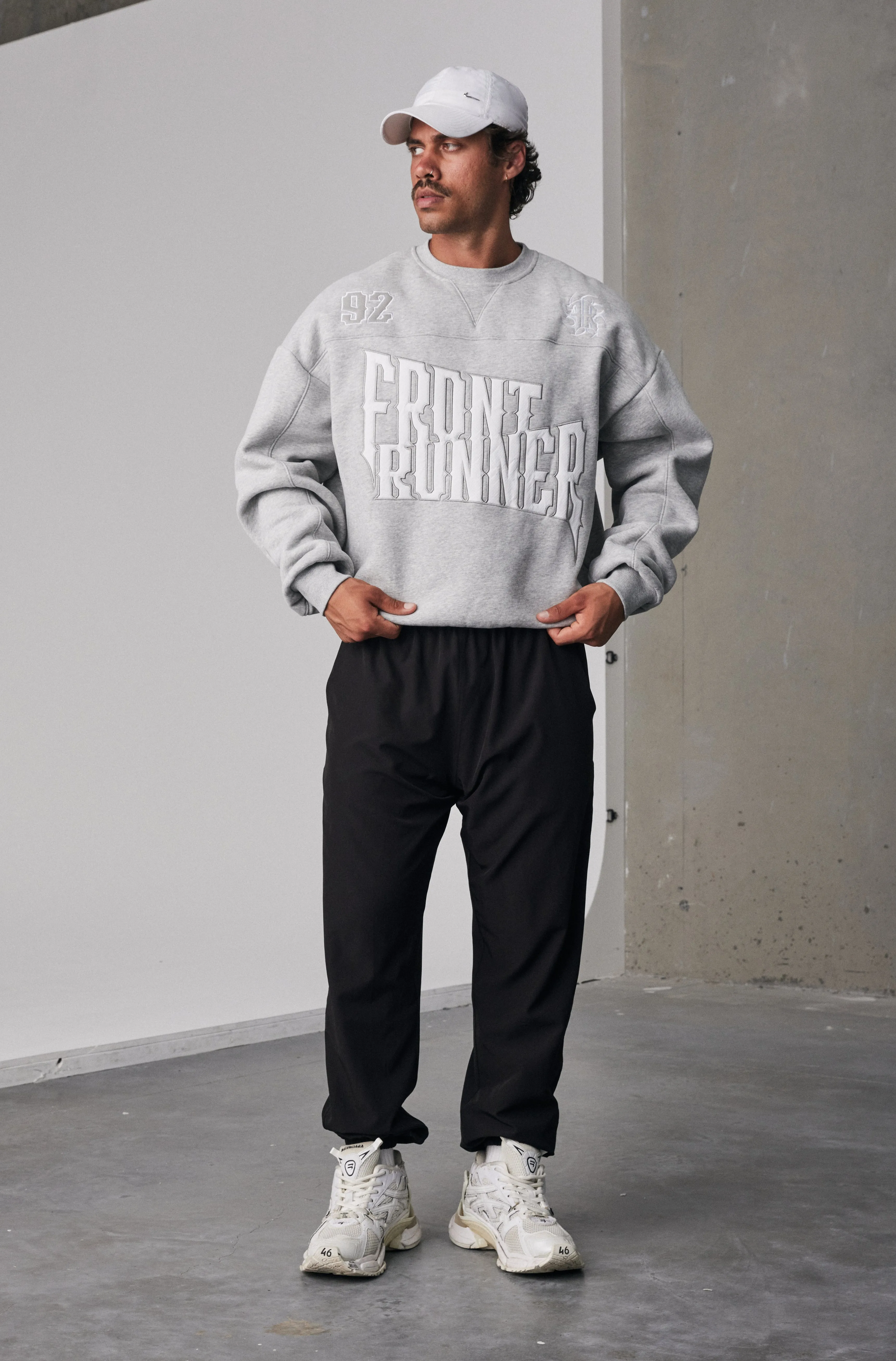 Pyro Crewneck - Grey Marle