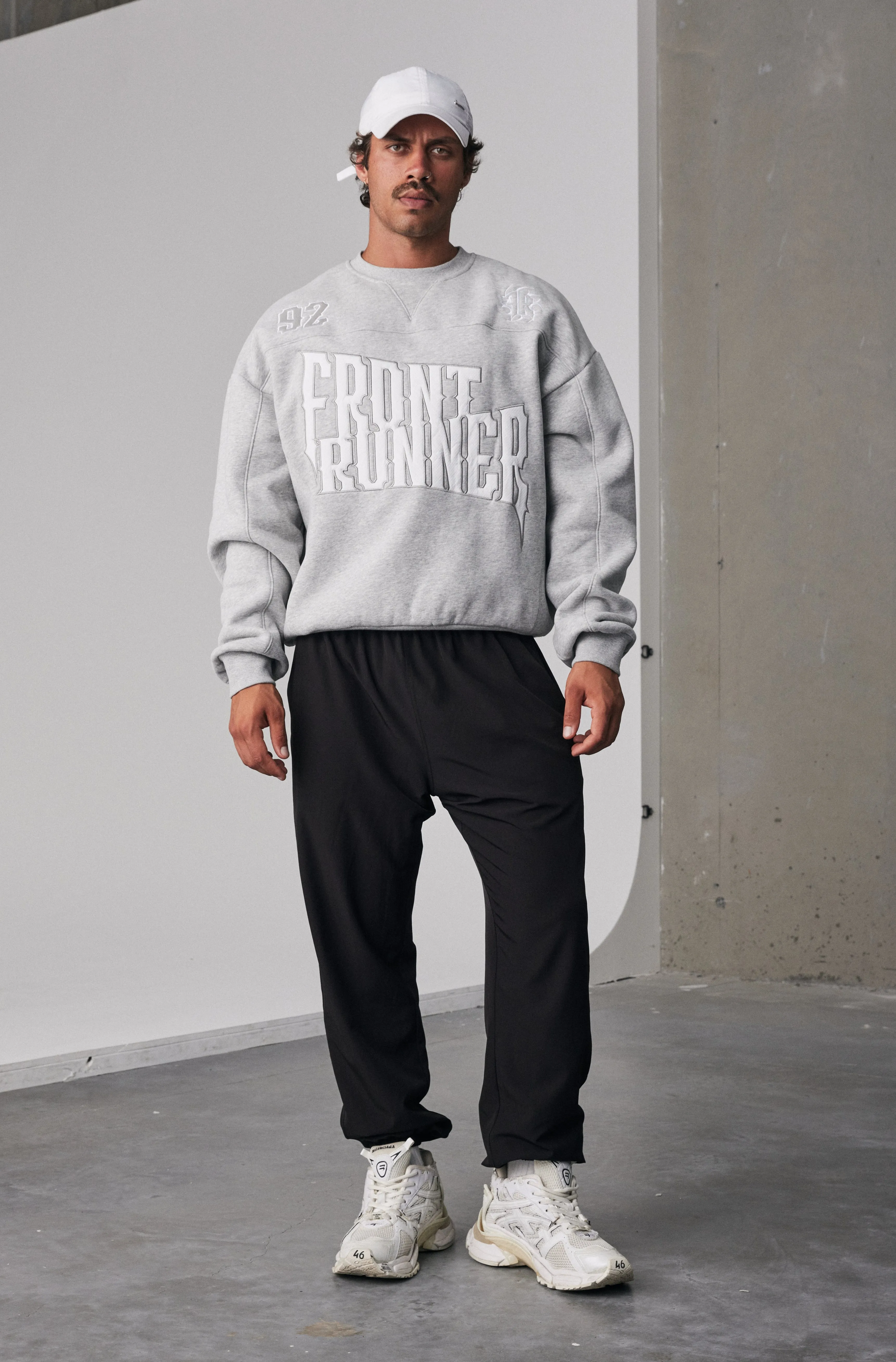 Pyro Crewneck - Grey Marle