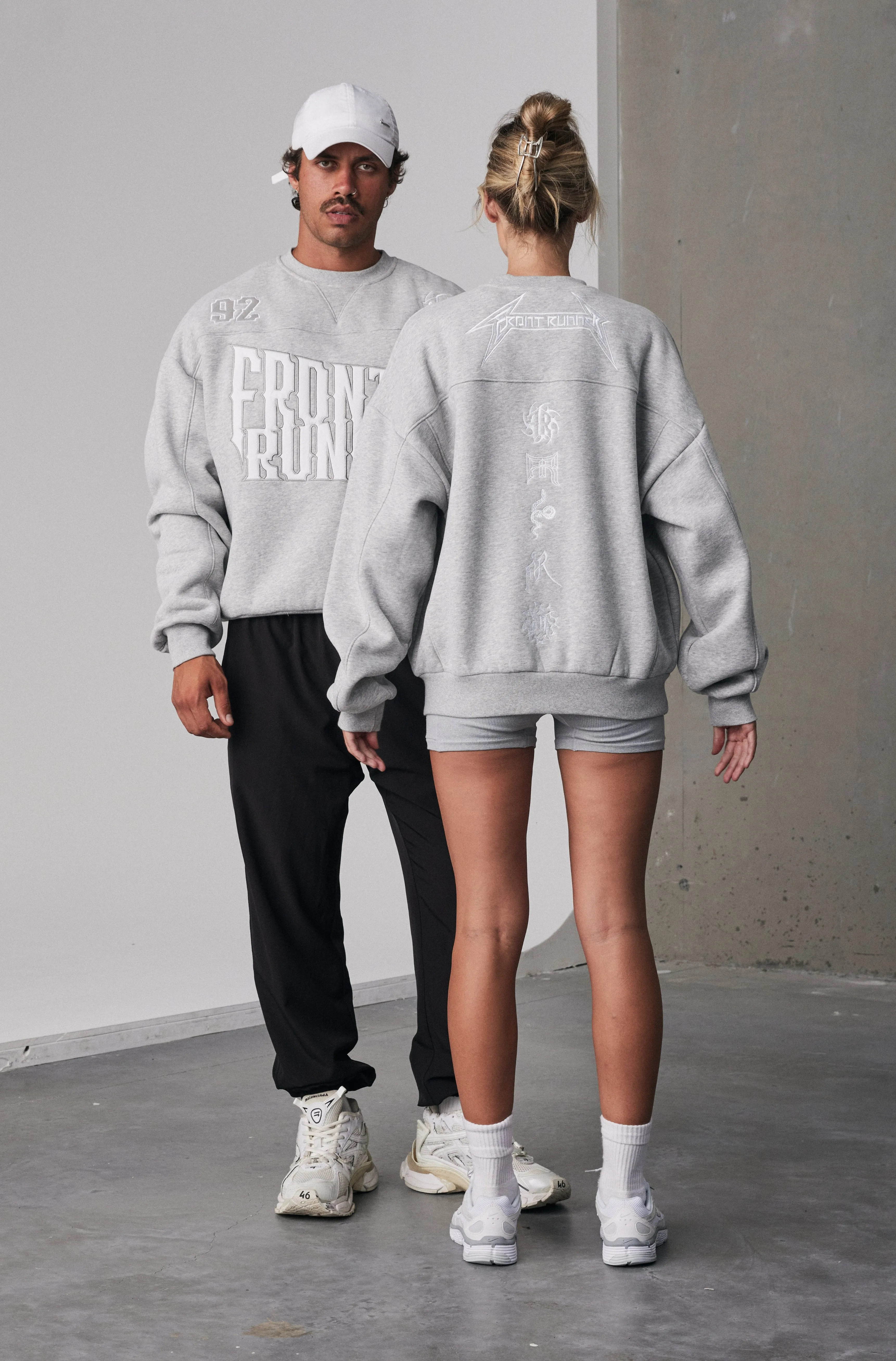 Pyro Crewneck - Grey Marle