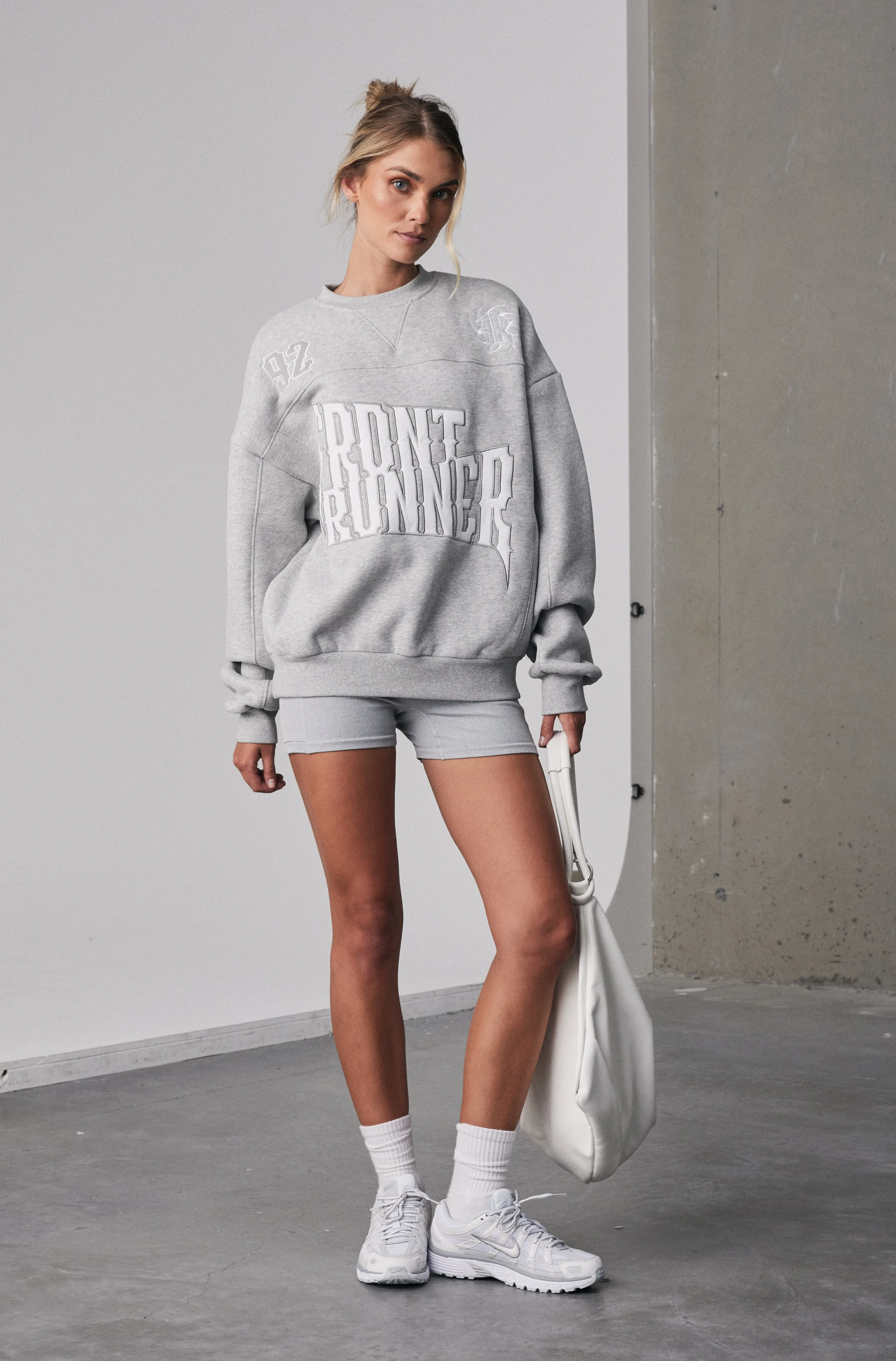 Pyro Crewneck - Grey Marle