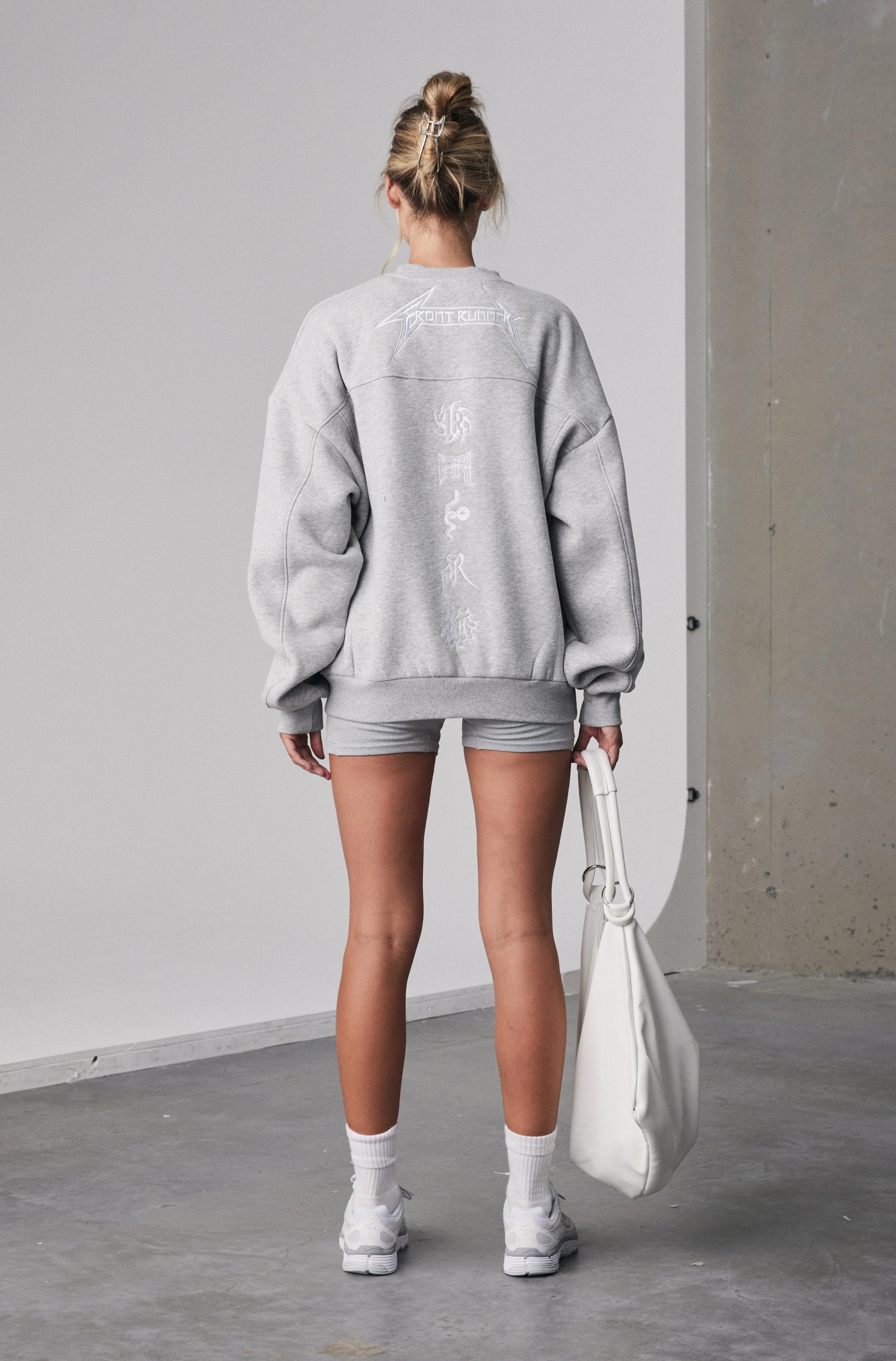 Pyro Crewneck - Grey Marle
