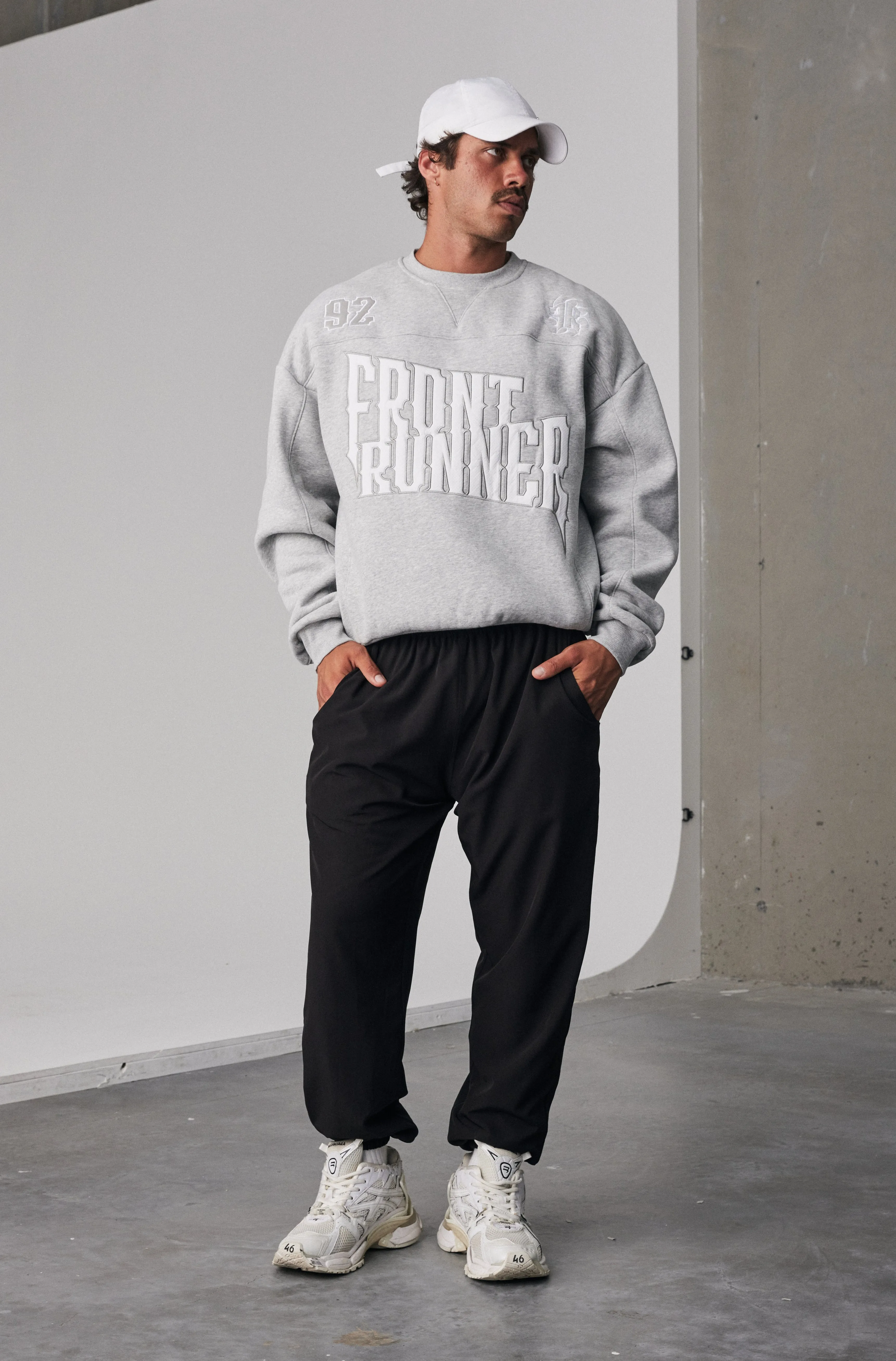 Pyro Crewneck - Grey Marle