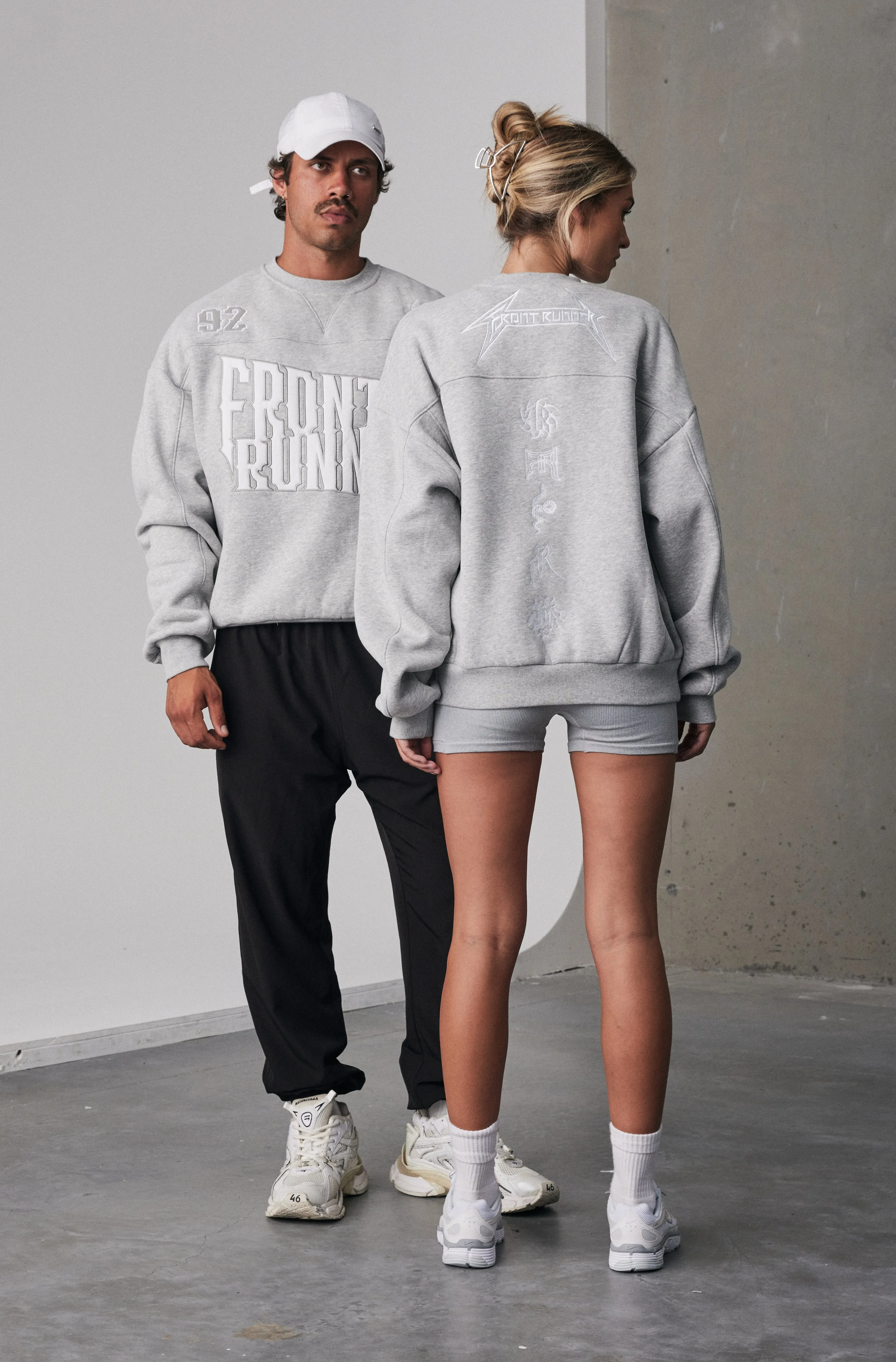 Pyro Crewneck - Grey Marle